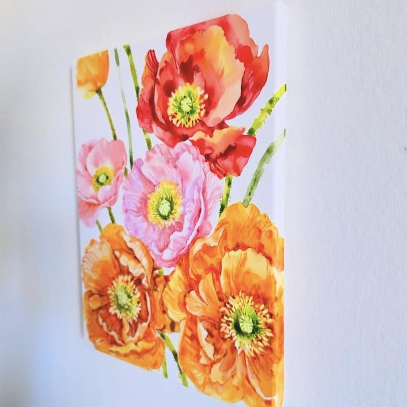 Phoenix Professional Stretched Watercolor Canvas - 10x10 Inch/4 Pack, 100% Cotton Water Color Canvases for Painting, 8 Oz. / 260g White Blank Medium Texture Canvas for Water Based Paints - Image 4